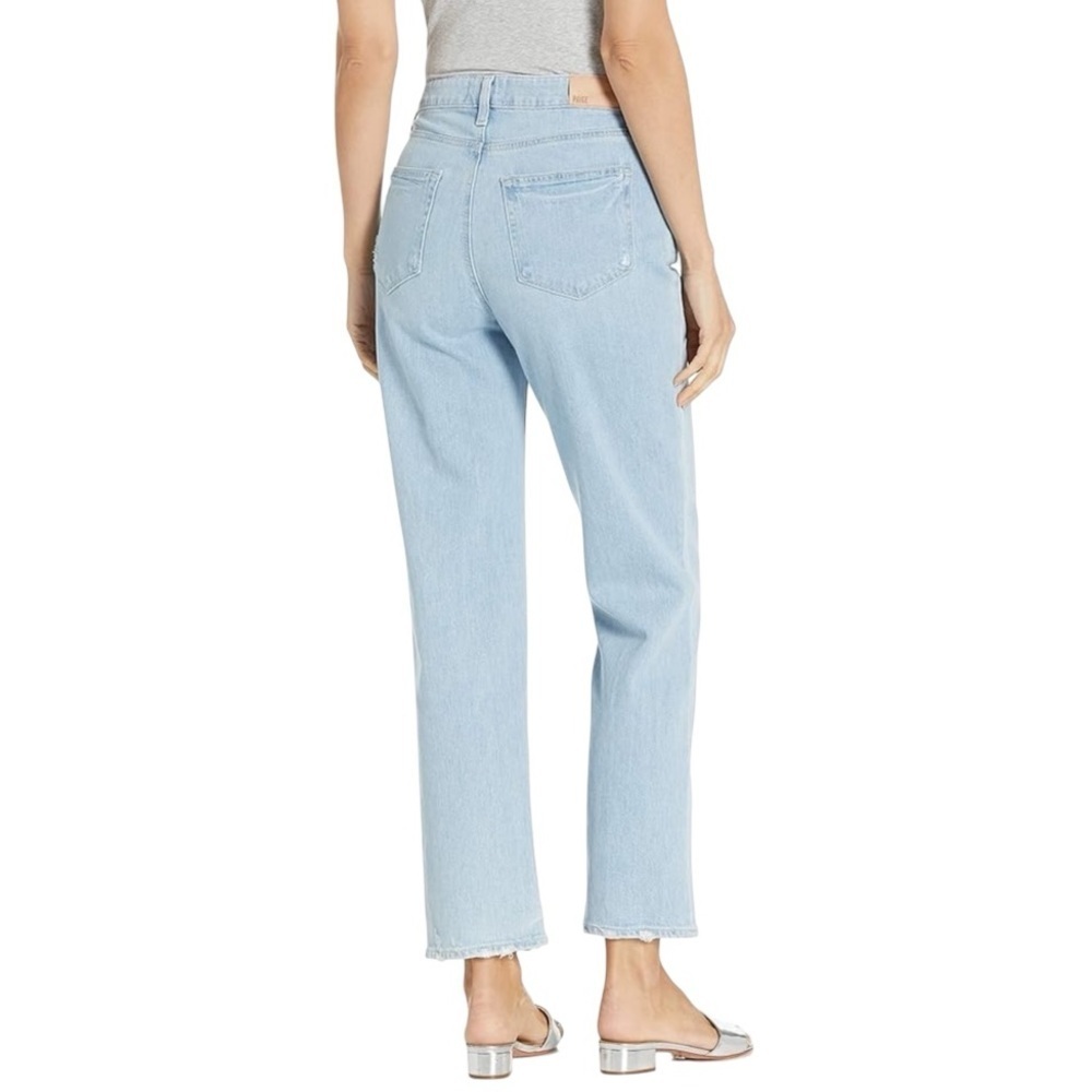 PAIGE Noella High Rise Light Blue Straight Leg Jeans Designer Denim 26 Ankle - Picture 2 of 10